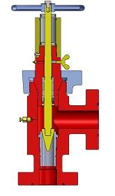 drawing of adjustable choke valve