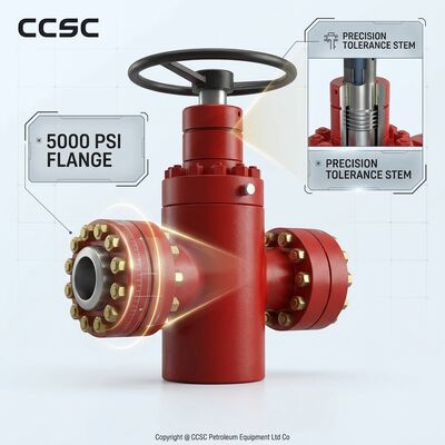 Katup Gerbang Segel Tekanan API 6A yang Diaktifkan Hidraulik, Baja Tempa FLS Melalui Konduit Kontrol Kepala Sumur Jarak Jauh 10000psi