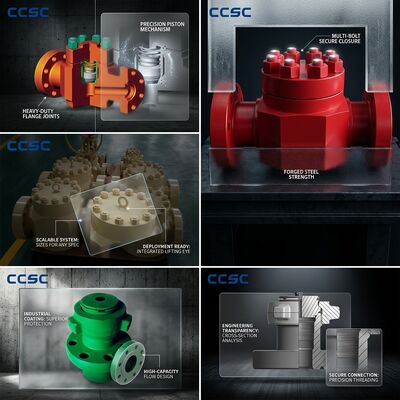 Hammer Union Inline Check Valve API 6A Fig1502 End Connection 15000psi Baja tempa untuk operasi fracturing