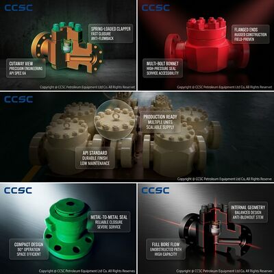 Hammer Union Inline Check Valve API 6A Fig1502 End Connection 15000psi Baja tempa untuk operasi fracturing
