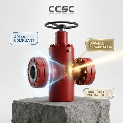 Katup Gerbang Layanan Asam API 6A FF HH Tahan H2S Baja Tempa Segel Tekan 5000psi Katup Kepala Sumur Gas Asam