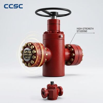 Katup Gerbang Segel Tekanan API 6A yang Diaktifkan Hidraulik, Baja Tempa FLS Melalui Konduit Kontrol Kepala Sumur Jarak Jauh 10000psi